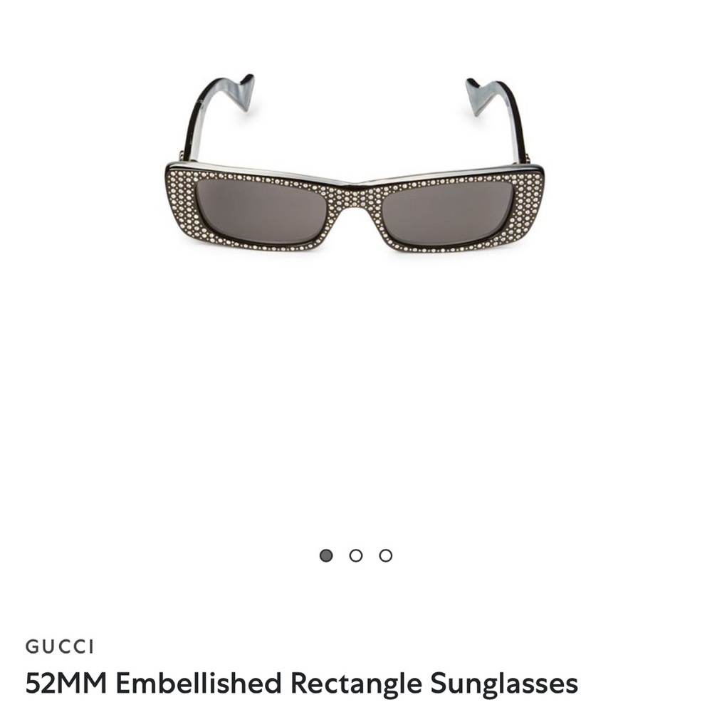 GUCCI  52MM RECTANGULAR SUNGLASSES HOLLYWOOD FOREVER COLLECTION
